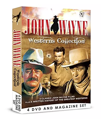 John Wayne Westerns Collection - 4 DVD & Bookazine BOXSET