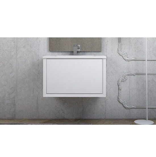 Arredo da bagno Stella 74 o 100 cm in più colorazioni lavandino in mineralmarmo cristallo o ceramica