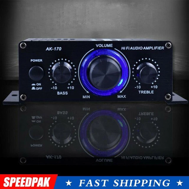 400W MINI HIFI Digital Stereo Audio Amplifier Home Use Radio Mic E0E2