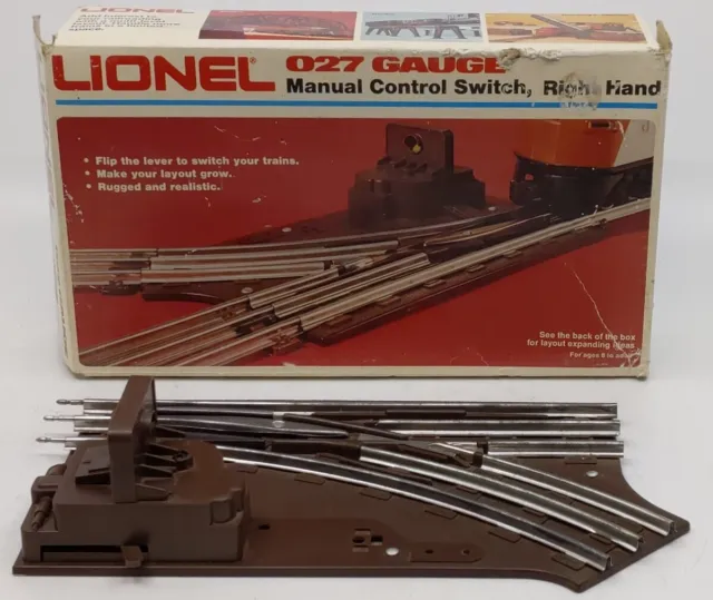 Lionel 6-5022 O Gauge Right Hand Manual Control Switch EX/Box