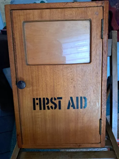 Civil Service, Wooden First Aid Cabinet