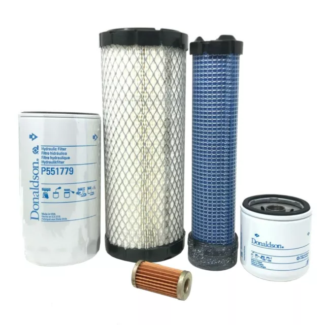 CFKIT Maintenance Filter Kit Compatible with NH 1725 3-Cyl Compact Tractor