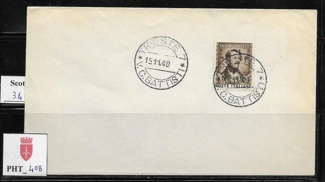 PHT_408. TRIESTE FTT. FDC w. 1948 CENTENARIO MORTE DONIZZETTI. Scott 34