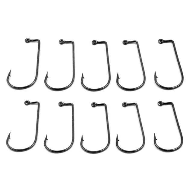 10 Stück Jighaken Jighead LOSE Haken Raubfischhaken Jig hook mit Öse OS-6006
