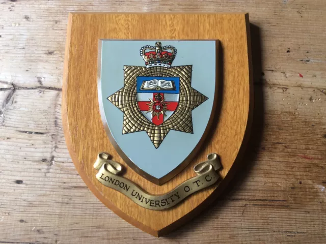 Hand Painted London University Officer Training Corps O.t.c. Wall Plaque/Shield