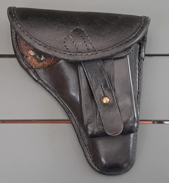 WWI Etui Holster Allemand Daté 1917 Pistolet Mauser 1914 ORIGINAL German Officer 09 Pjpd