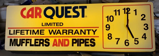 Vintage lighted Car quest Clock
