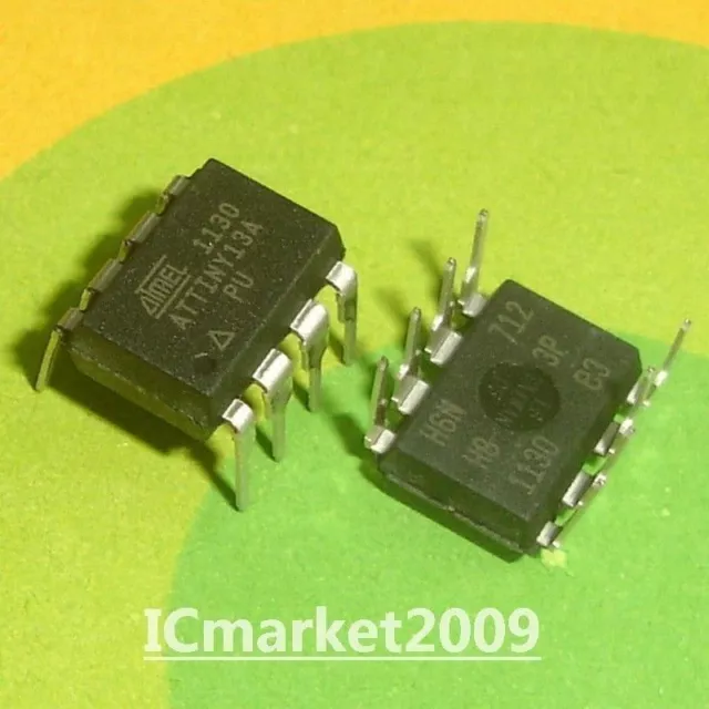 5 PCS ATTINY13A-PU DIP-8 ATTINY13 8-bit with 1K Bytes Chip #W3