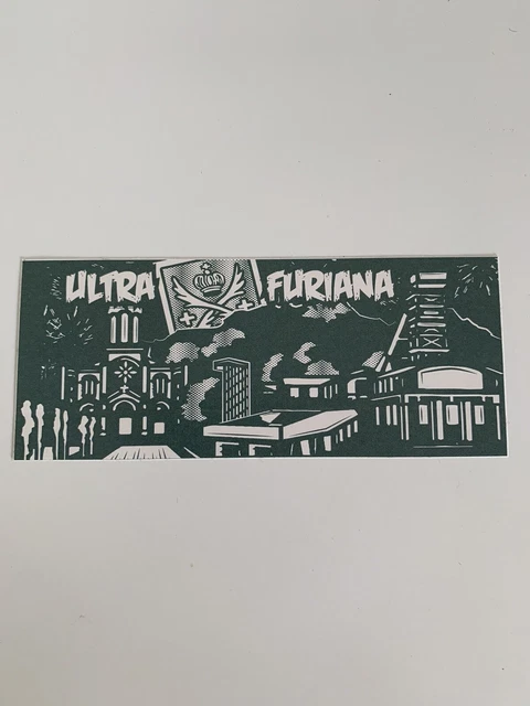 Autocollant ASSE Saint-Étienne Années 80 - Logo Ville - Pour Supporters - Neuf Sans Emballage