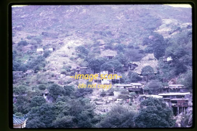 Hong Kong, Homes next to Tiger Balm Gardens in 1967, Kodachrome Slide aa 23-4a