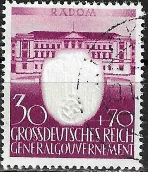 Generalgouvernement Mi-Nr. 107  Deutschland  Jahrgang 1943  Gestempelt (XD3289)