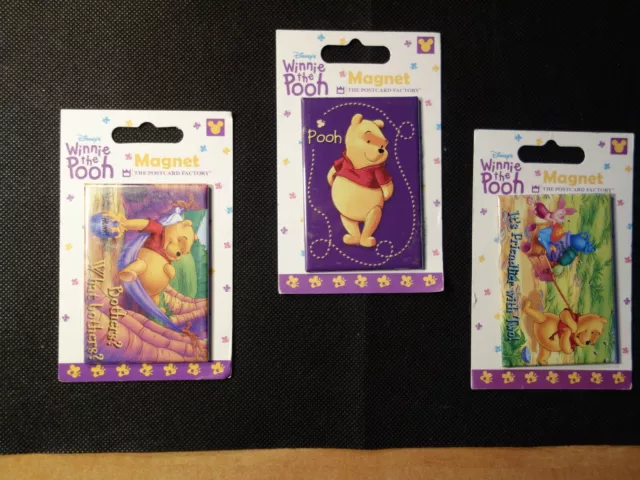 Three (3) Disney’s Winnie The Pooh Fridge Magnets, Set No.4, NEW!