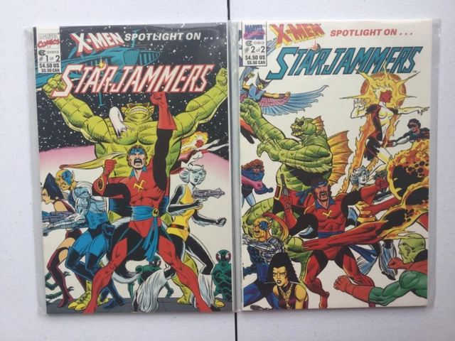 X-Men Spotlight on Starjammers 1 2 Prestige Bound 1990 NM