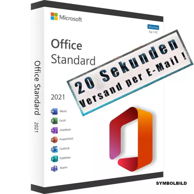 Microsoft Office 2021 Standard - Kein ABO - für Windows 10 & 11 - ESD - TOP