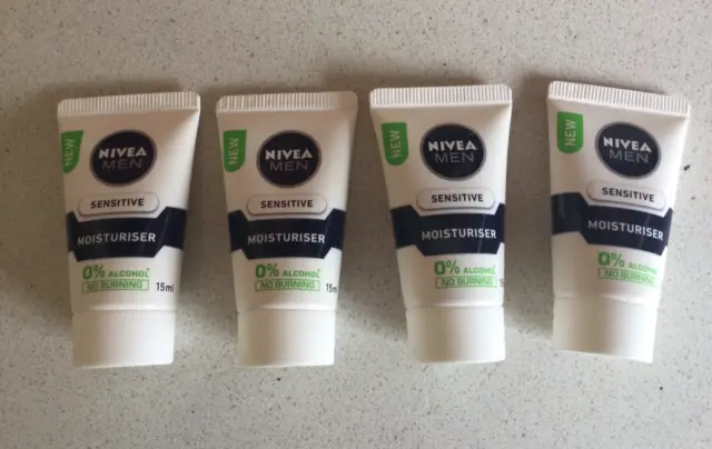 Nivea New Sensitive Skin Men Day Moisturiser Cream  60 ml (4x15)