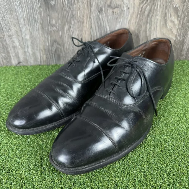 Allen Edmonds Park Avenue Oxford Dress Shoes Mens Sz 10.5 B Narrow Black Leather