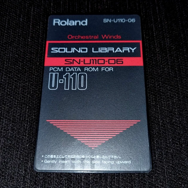 Rare! Carte Pcm Data Rom Roland U-110 U-220 Sn-U110-06 Orchestral Winds