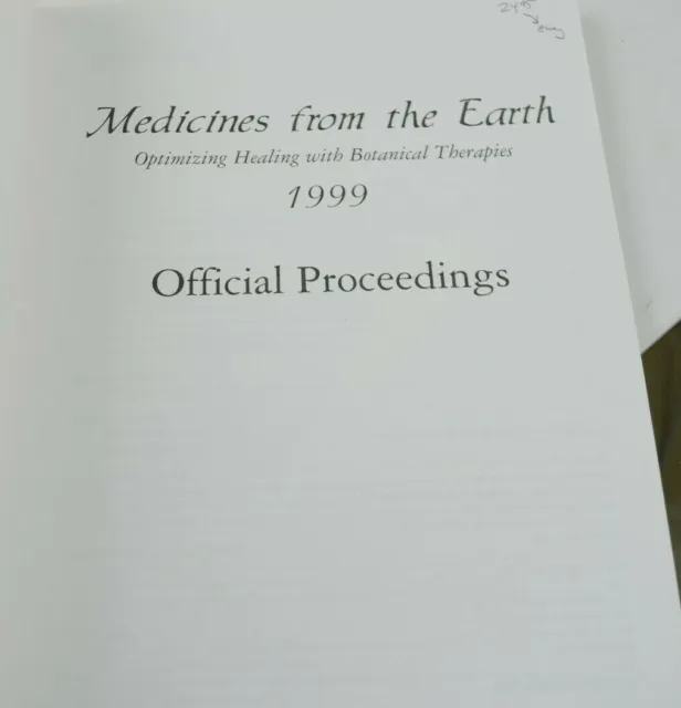 Medicines from the Earth: Optimizing Healing with Botanical Therapies 1999 3
