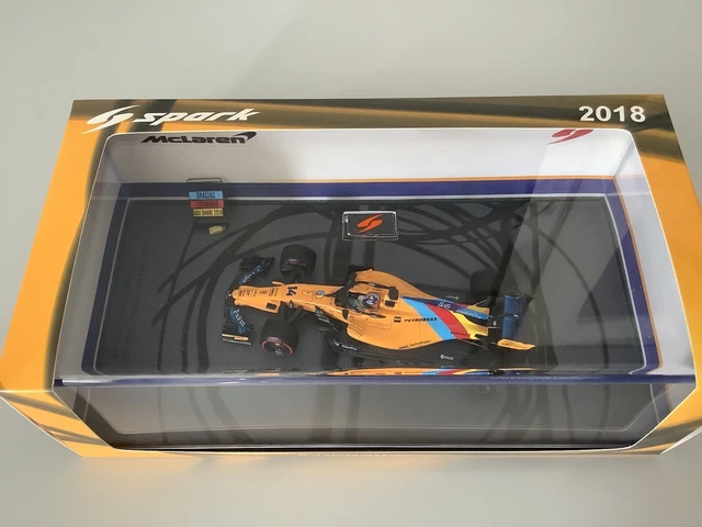 Casque F1 Fernando Alonso 1/5 Spark - GP Abu Dhabi 2018 - Miniature Collection - Neuf Sous Boîte