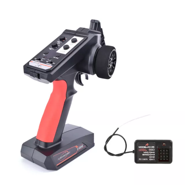 2.4-2.48GHz RC Car Boat Remote Control Receiver/4CH LED Indicator Transmitter
