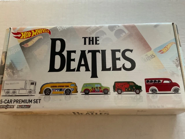 HOT WHEELS THE beatles set of 5 CARS + BOX Toys R Us