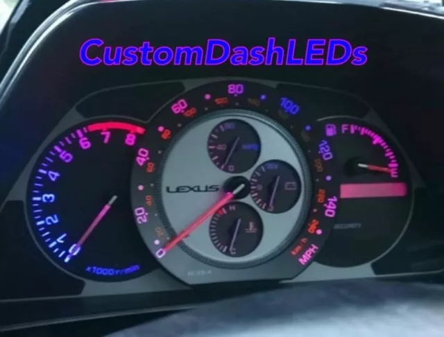 Pink & Royal Blue - SPEEDO ONLY KIT Is200 Is300 Altezza LEXUS Led Bulbs