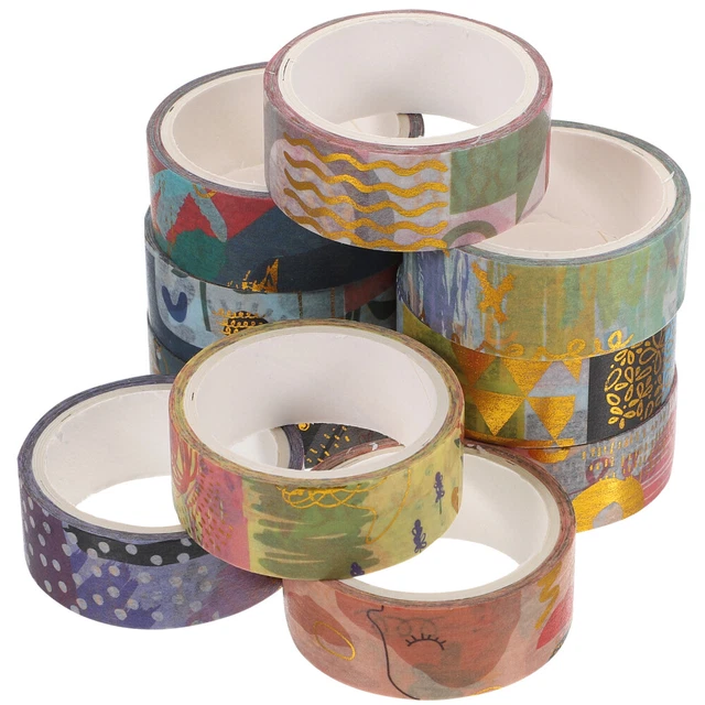 10 rouleaux de comptes à main bandes de washi bricolage bûches de scrapbooking 7