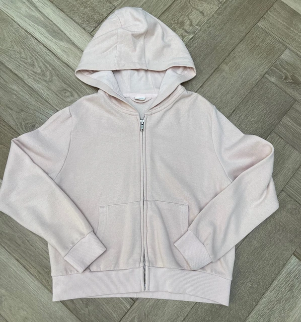 Felpa con cappuccio rosa peachy per ragazze - età 8 anni - ottime condizioni