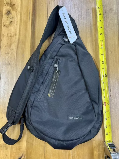 Sherpani Esprit Black Sling Bag Travel, Crossbody RFID Anti-Theft NEW w/ Tags