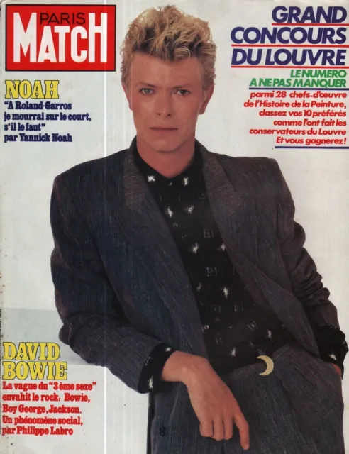 Couverture magazine Coverage Paris Match David Bowie