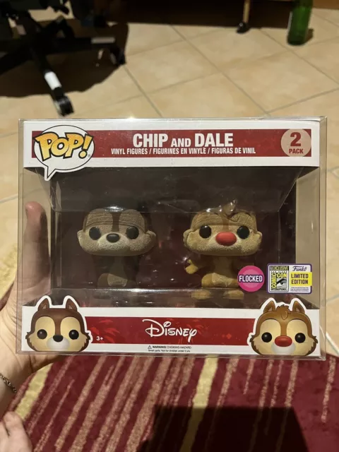 Funko Pop - Disney - Chip Dale Flocked SDCC 2017 Official Sticker