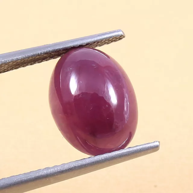 AAA Qualité Certifié Naturel Mozambique Rubis Rouge Ovale Gemme Cabochon 5.80 CT