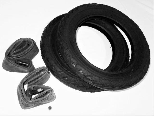 Lot De 2 Pneus VTT 26 Pouces + Chambres à Air + Démonte-pneus - Neuf