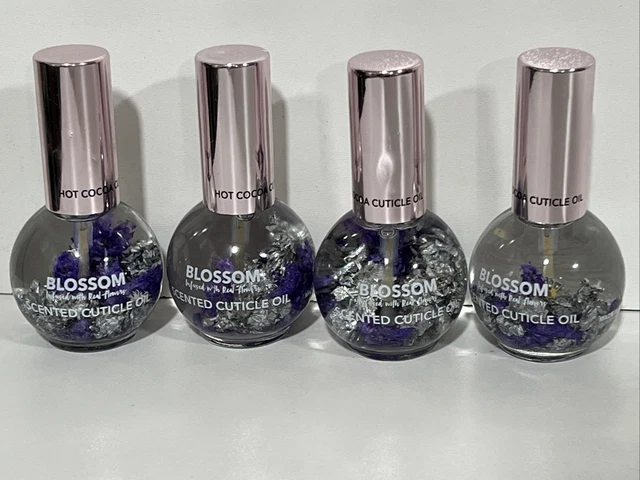 4 Botellas FLOR Olor de Cutícula Aceite Caliente Cacao Aroma Nuevo