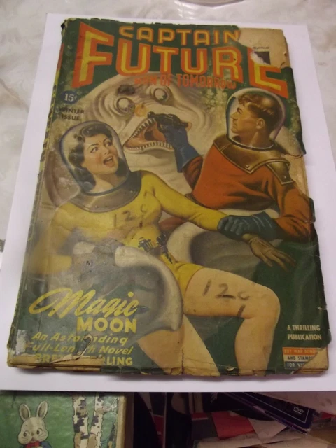 Rare Captain Future Pulp Winter 1943 Vol. 6 #1 magazine