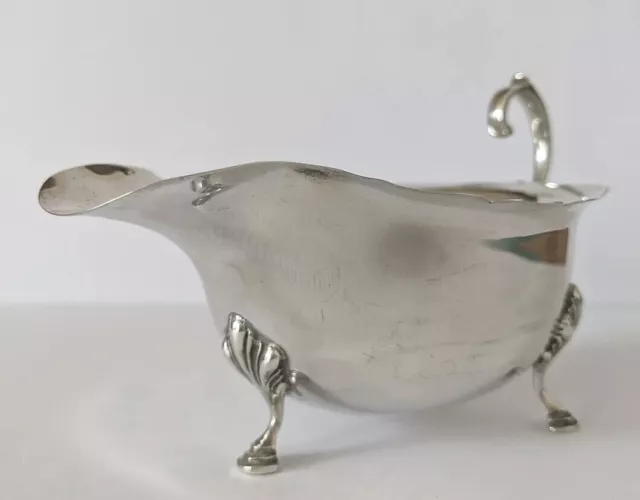 1936 Silver Georgian Style Sauce / Gravy Boat Birmingham 3