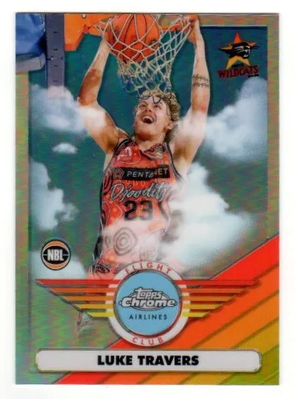 2022-23 Topps Chrome NBL Luke TRAVERS Flight Club Refractor Insert #FC-12