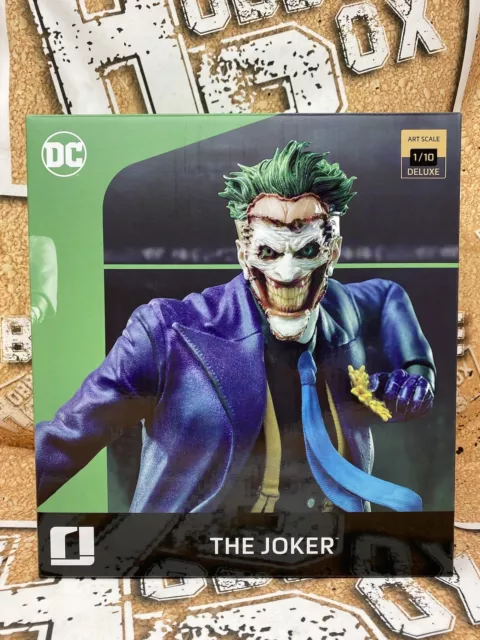 Iron Studios The Joker Deluxe Version DC Comics Art Scale 1/10 Statue w/ Box