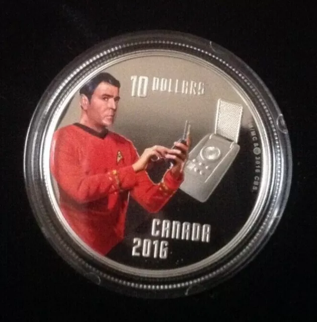 Münze 1/2 oz Silber Star Trek 10 Dollar Kanada in Original Verpackung