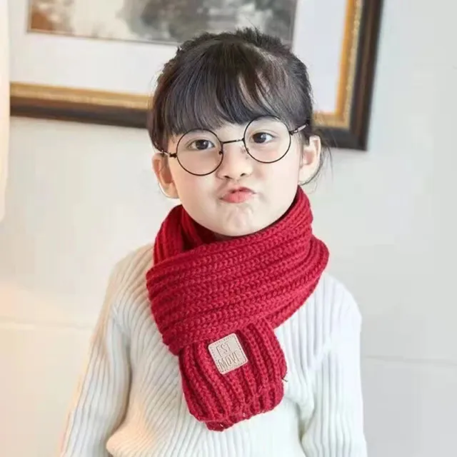 Sciarpa termica invernale bambini colori lana per maglieria morbida ragazzi ragazze Lov&SY