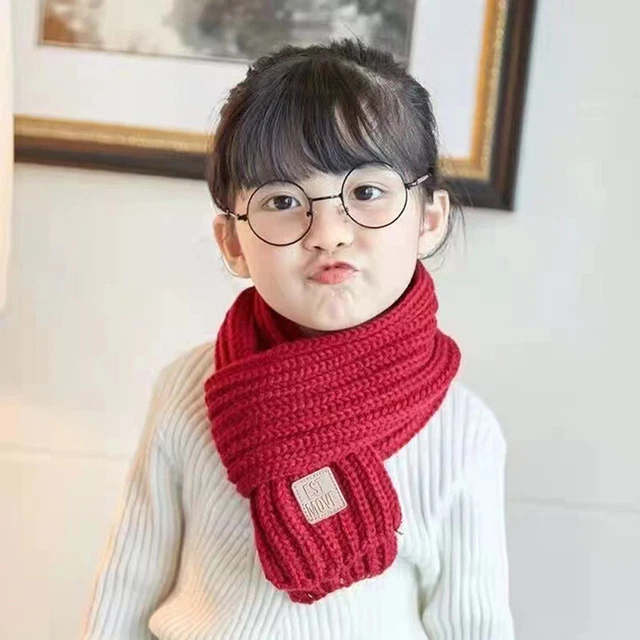 Sciarpa termica invernale bambini colori lana per maglieria morbida ragazzi ragazze lov & PP