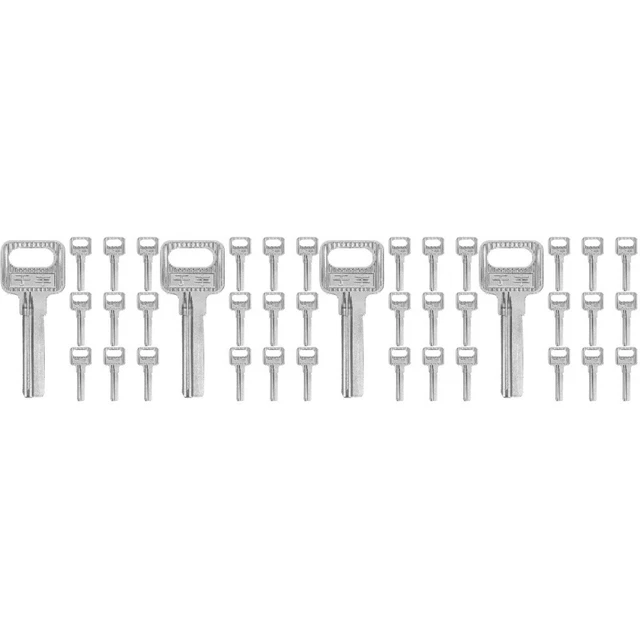 40 pz chiavi da bagno vuote chiavi timbrate serrature strumenti serrature forniture