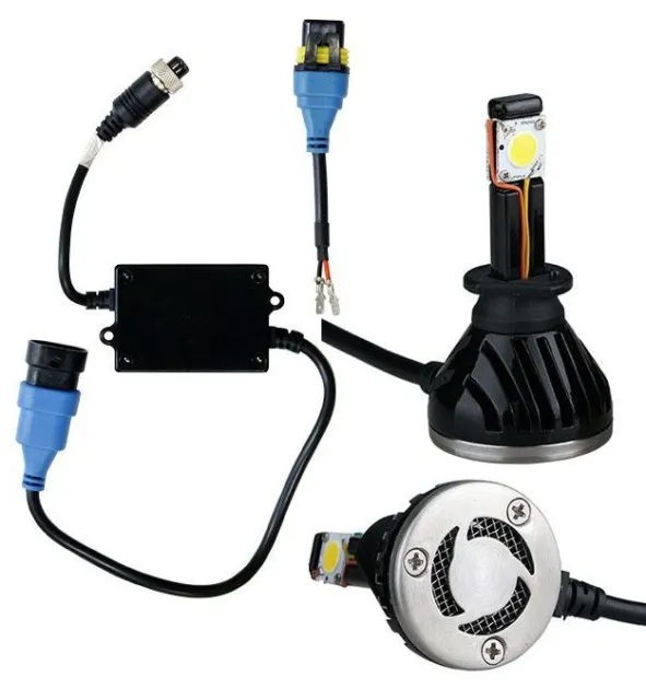 Lampe Projecteur H7 LED + ECU pour Moto Scooter Atv Quad Voiture