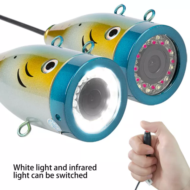 (US Plug 15m/49.2ft)7 Inch LCD Underwater Fishing Camera 1200TVL High