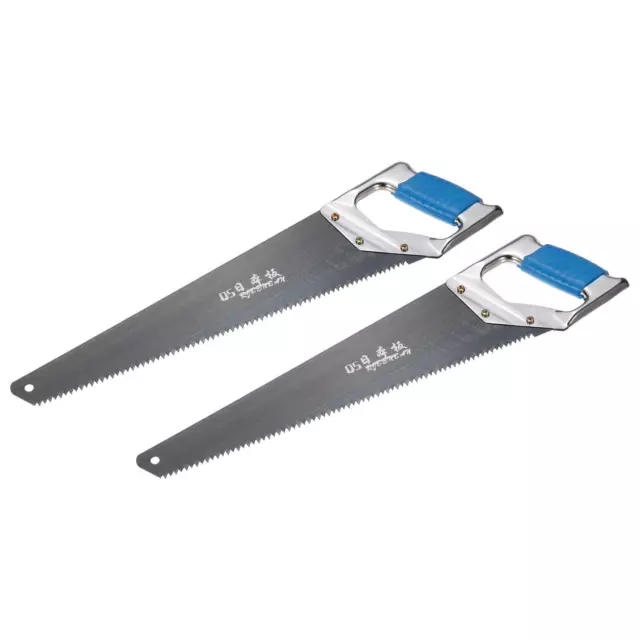 15" Professional Hand Panel Saw with Straight Blade D-shaped Iron Handle,2pcs