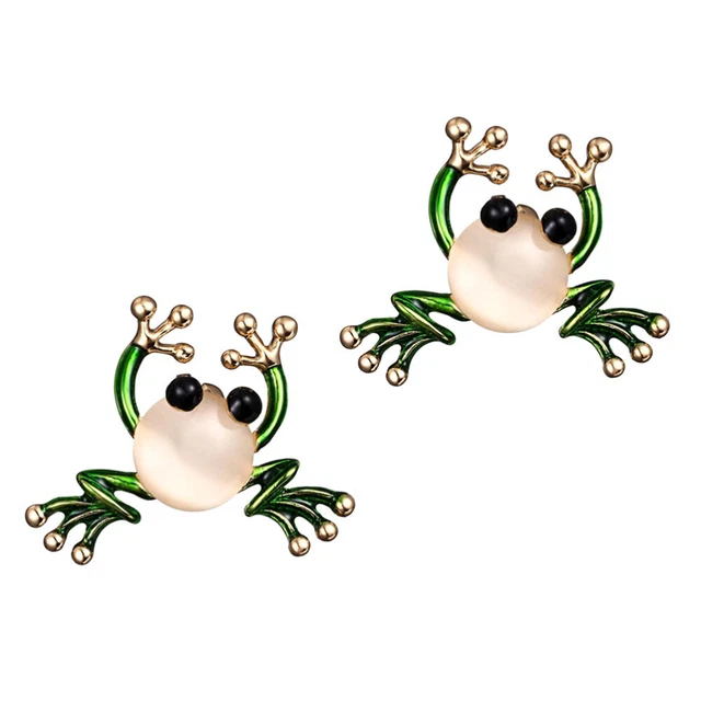 2 Pcs Shawl Brooches Funny Lapel Tie Brooch Badge