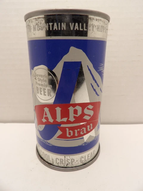 Alps Brau Flat Top Beer Can #30-11 Old Crown Ft. Wayne Indiana