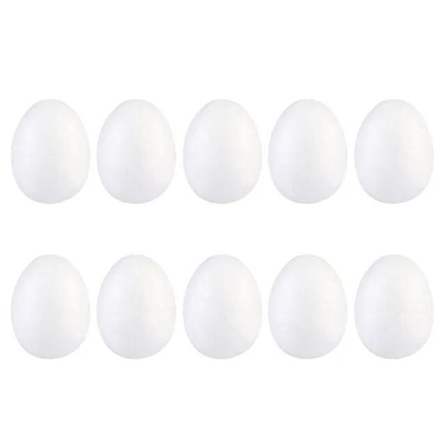 20 piezas Huevos de poliestireno blancos para niños pequeños Suministros de Favor para fiesta de Pascua Espuma artesanal
