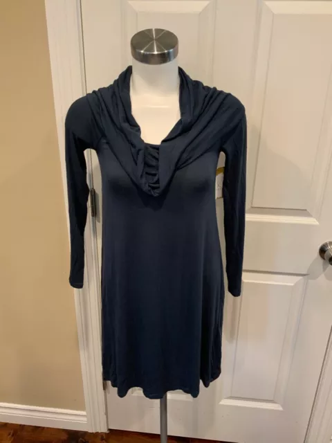 BCBG Max Azria Midnight Blue Cowl Neck Dress, Size S, NWT!!