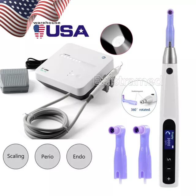 VRN Dental LED Ultrasonic Piezo Scaler /Cordless Hygiene Prophy Handpiece